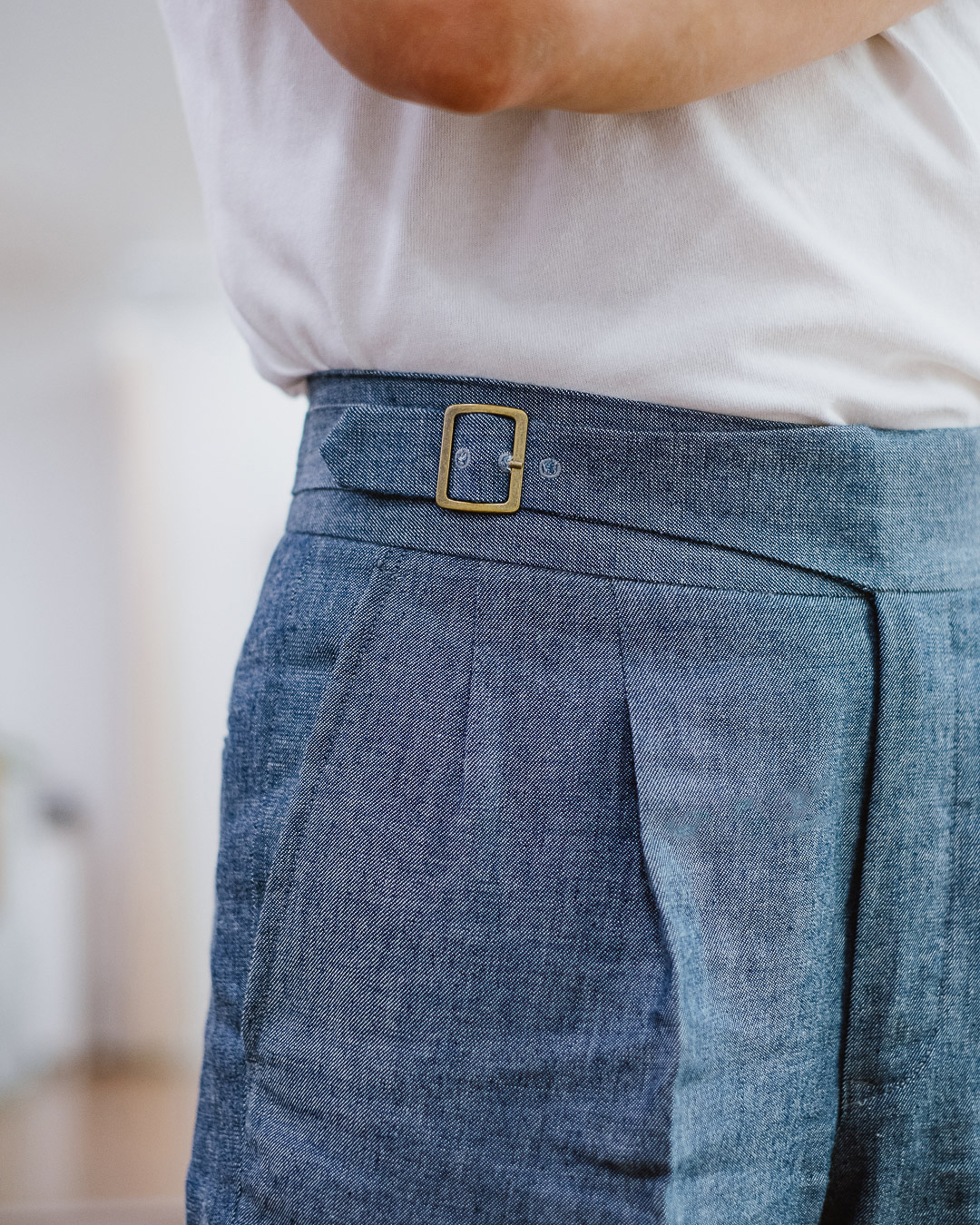 Our Products Trousers Gurkha Carousel 5 - Brass Gurkha Trousers Denim