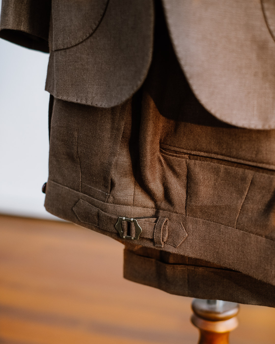 Our Products Trousers Casual Carousel 4 -  Brown Linen Trousers