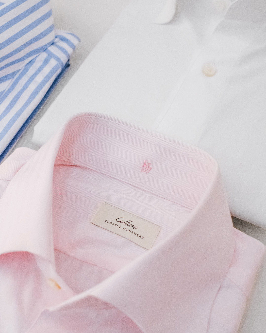 Our Products Shirt Initials Carousel 2 - Initials on Shirt Inner Collar