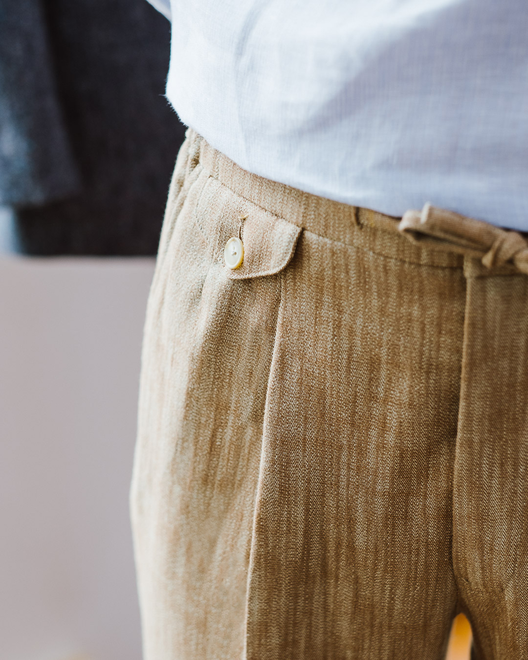 Our Products Trousers Other Customisable Options Carousel 4 - Linen Blend Drawstring Trousers