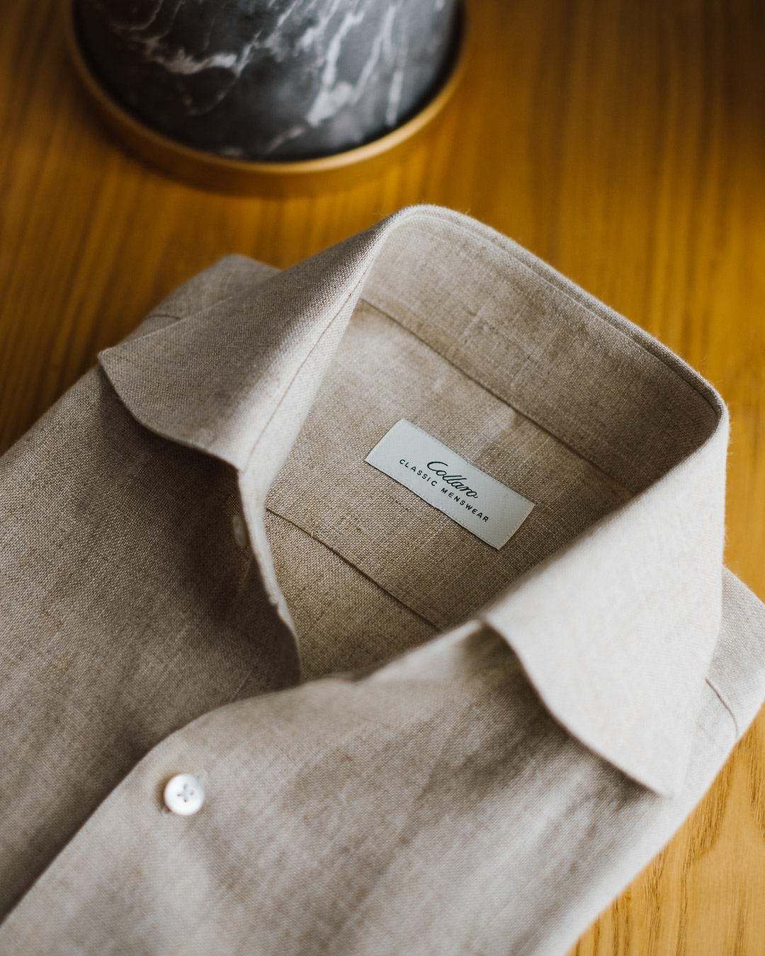 Our Products Shirt Casual Carousel 2 - Oatmeal Linen Shirt